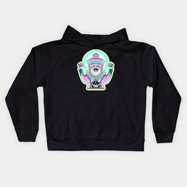 Mushroom santa Kids Hoodie by Local non union